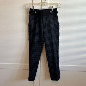 Laundry By Shelli Segal Ladies Navy Checkered Pants
